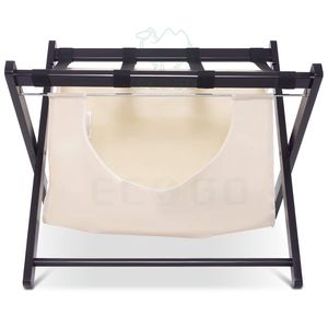 ชั้นวางกระเป๋าพับได้ทำจากไม้ไผ่แบบทันสมัย - Product Image 2