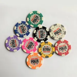 Impression de logo personnalisé professionnel Jetons de poker en argile de casino de haute qualité Jeu de jetons de poker bon marché