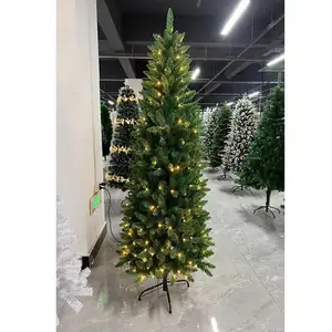 Lápis prelit fino para árvore de natal, preço de fábrica 3ft 4ft 5ft 6f t7ft 7.5ft