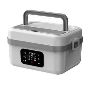 Boîte à lunch électrique 1L en acier inoxydable et plastique pour le bureau, <span class=keywords><strong>la</strong></span> maison, <span class=keywords><strong>la</strong></span> voiture, l'extérieur, pour garder les aliments au chaud - Product Image 4