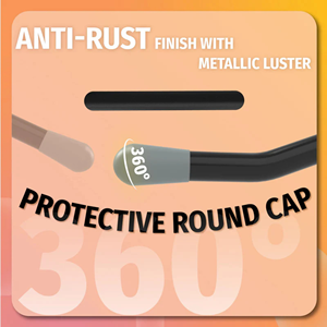 Skin Slatwall 4 Inch 50PC Industrial Black Heavy Duty Slatwall <b>Display</b> <b>Hooks</b> Durable Easy Install 20lbs Capacity OEM - Product Image 4