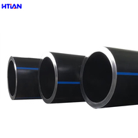 Tuyau en PEHD HTIAN PE100 DN20-630mm pour l'alimentation en eau et le drainage – En stock, longueur et indice de pression personnalisables