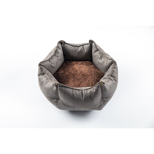 Hundebett Round Pet Bed Luxury Cozy Durable High Quality Faux Leather Hexagon Factory Direct Dog Bed