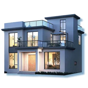 2 Storey Luxurious light Steel Structure Vill Modern Prefabricated House Tiny home