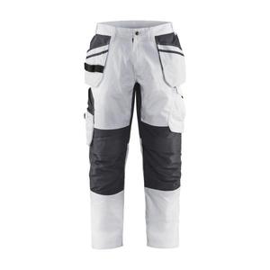 BLAKLADER - 109613301098C148 <b>Painters</b> trousers with stretch <b>White</b>/Dark grey - EAN 7330509658840 WORK TROUSERS - Product Image 1