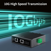 Injecteur PoE industriel 10G 90W, montage sur rail DIN 35mm, IEEE 802.3 Af/at/bt, Plug&Play, 48-55V pour caméra IP, point d'accès sans fil, pont Wi-Fi