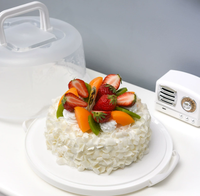 Boîte alimentaire transparente en plastique recyclé écologique à clipser portable pour hamburger salade sushi
