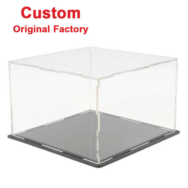 Factory Custom Clear Acrylic Diecast Cars Display Case Vehicles Toys Protection Storage Box