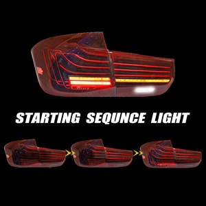 Luces Traseras LED RGB para <span class=keywords><strong>BMW</strong></span> <span class=keywords><strong>Serie</strong></span> <span class=keywords><strong>3</strong></span> F30 F35 CSL, Piezas de Auto 2013-2018, Lentes Rojas, Estado Nuevo - Product Image 3