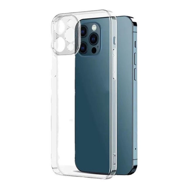 Anti Yellowing Transparent Phone Case for iPhone 16E 15 14 12 13 Pro Max Crystal Clear Shockproof Hard Pc Soft TPU Phone Cover
