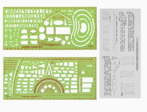 Plantilla de Medición DF 81 en cm Verticalmente para una Marcación Precisa de Latitud y Longitud - Product Image 3
