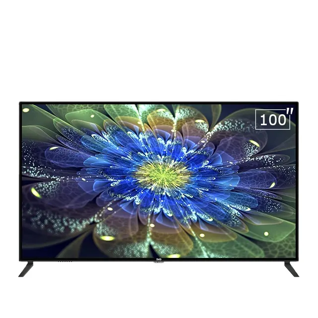 Televizyon akıllı 100 inç 4K Led Tv otel düz ekran çin akıllı Android 4K-UHD LED TV fabrika ucuz akıllı televizyonlar