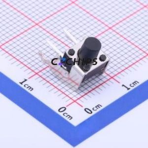 K2-1102AQ-H4CW-01 Tactile Switch Bent Lead Through Hole,6x6mm Switch 2.5N Right Angle Insert 6mm 6mm - Product Image 1