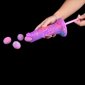 YOCY Juguete Luminoso Ovipositor, Tapón Anal con Cinco Huevos, Estimulador Neumático, Masturbadores, Dildo de Silicona Dragón, Juegos para Adultos - Product Image 3