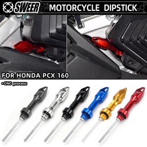 עבור קטנוע PCX 160, מכסה אלומיניום תחתון למיכל דלק, גשש/מדיד שמן מנוע, מכשיר למדידת מפלס נוזלים, מכסה שמן. - Product Image 1
