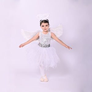 Nuovi Arrivi: Abbigliamento <span class=keywords><strong>da</strong></span> Danza per Bambini, Ali d'Angelo, Costumi <span class=keywords><strong>da</strong></span> Principessa, Colore Bianco - Product Image 6