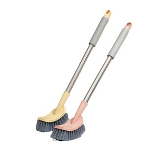 Toilet Brush Wall Mounted Soft Bristled Long Handle Ergonomic Design For Bathroom Cleaning - Product Image 5