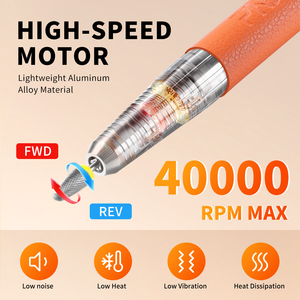 SNRQI Serie Pretty: Macchina Elettrica per Manicure 18W Ricaricabile, 40000RPM, Set Trapano per Unghie Senza Spazzole - Product Image 3