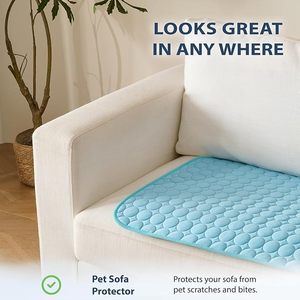 Tapis rafraîchissant pour animaux de compagnie, haute absorption, imperméable, doux, écologique, pour chiens, été, extérieur, siège de voiture, lit - Product Image 4