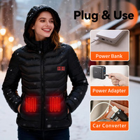 Veste chauffante isolée unisexe, taille américaine, hiver, chaude, S-6XL, 19-21 zones chauffantes, batterie rechargeable, chauffage USB