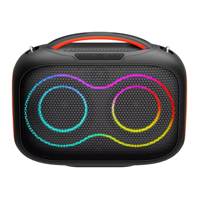 New 40w powerful high quality portable wireless karaoke speaker rgb light long battery life fm radio for outdoor party