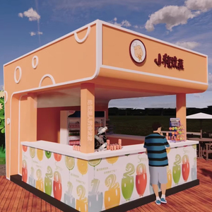 Funroad khói cửa hàng trang trí khói kiosk tùy chỉnh sáng tạo kiosk thiết kế và trang trí thức ăn nhanh kiosk - Product Image 2