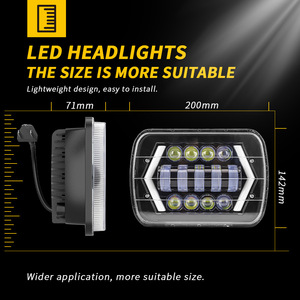 Luz DE TRABAJO LED para coche 6x7 camión todoterreno 7 "pulgadas H4 faro delantero para <span class=keywords><strong>Wrangler</strong></span> - Product Image 3