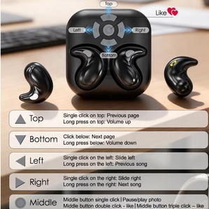 Casque de sommeil ergonomique écouteurs Blue Tooth 5.4 Super Mini dans l'oreille sans fil casque de sommeil avec bande <span class=keywords><strong>Si</strong></span> De Sleeper ultra-mince - Product Image 5