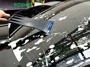 Foshio Car Vinyl Wraps Tool Window Tint Long Handle Auto Bulldozer Squeege With Replacement Blade