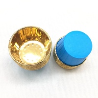 Papier sulfurisé métallisé argenté brillant, qualité alimentaire, imperméable, résistant à la chaleur, compatible four, pour cupcakes et muffins, idéal pour les fêtes