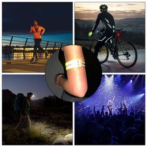 Bracelets réfléchissants en PVC, bande de bras à clipser, logo personnalisé, signalisation de sécurité nocturne pour le sport, bracelet élastique pour la course à pied - Product Image 5