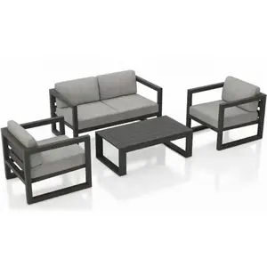 Aluminium-Lounge-Set Gartenmöbel Gartensofa-Outdoor-Möbel-Set Hotel Restaurantmöbel