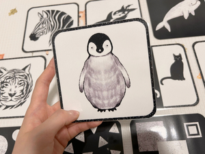 Flashcards en blanco y negro Primer año <span class=keywords><strong>Libro</strong></span> de memoria para bebés Tarjetas de visión para bebés - Product Image 2