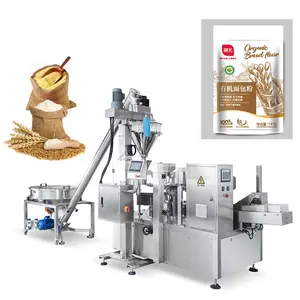 Vertical Automatic Cassava Kenya Maize Corn Wheat Flour Fill Seal Packing Machine