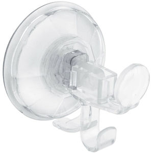 Gancio appendiabiti Superbingo Crystal Clear con ventosa, super resistente ed elegante. - Product Image 1