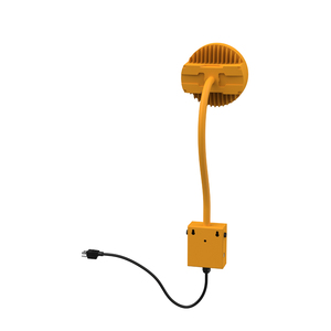 Lampe d'atelier LED à col de cygne portable, dimmable, en aluminium, protection IP65, 20W, 130 lumens, fournie par le fabricant - Product Image 3