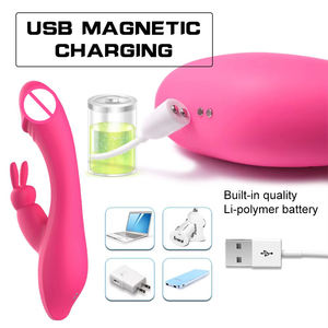 Вибратор-кролик для стимуляции точки G и клитора, мощный, с двойным мотором, силиконовый, водонепроницаемый, перезаряжаемый массажер для женщин - Product Image 5