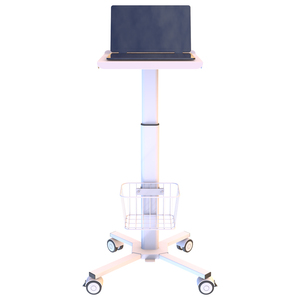 Máy Tính Xách Tay Giỏ Hàng Y Tế Khí Mùa Xuân Chiều Cao Có Thể Điều Chỉnh Di Động Máy Trạm Máy Tính Xách Tay Bệnh Viện Xe Đẩy Với Bánh Xe Y Tế Máy Tính Bảng Xe Đẩy - Product Image 2