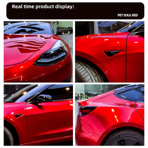 Vinilo Metalizado Rojo para Automóviles, 1.52x17m, con Protección UV, Antiarañazos, Efecto de Cambio de Color, Brillante, para Envolver la Carrocería - Product Image 4