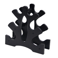 Support de rangement pliable pour haltères en plastique, organisateur compact à trois niveaux pour la maison et le bureau, support d'équipement de fitness unisexe