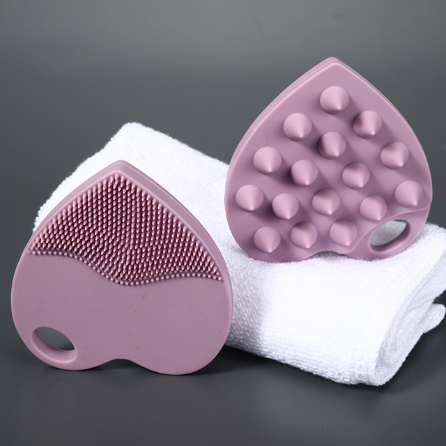Silicone Hair Scalp Scrubber Massager Shampoo Brush and Face Brush