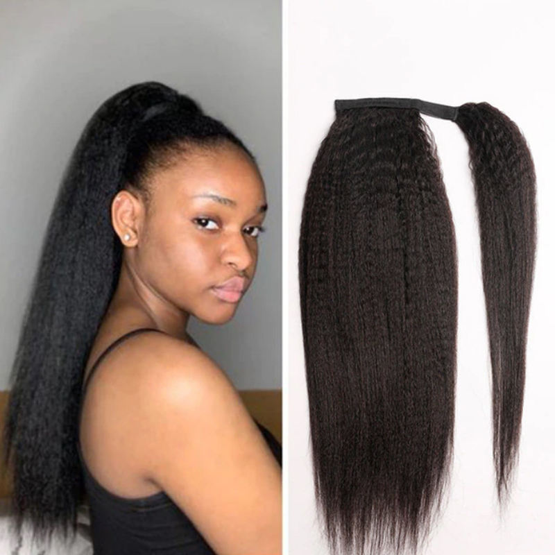 Kinky Straight-10A Wrap Around Ponytail