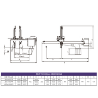 Bras de robot portique vertical XYZ en stock usine, portée 1600 mm, charge maximale 15 kg, en acier inoxydable, ultra longue durée de vie, résistant à la corrosion