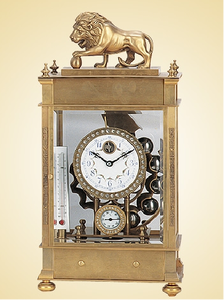 <span class=keywords><strong>Baromètre</strong></span> et thermomètre en laiton avec figurine de lion, roue de Ferris, régulateur <span class=keywords><strong>à</strong></span> bille de gravité, horloge <span class=keywords><strong>à</strong></span> bille tombante - Product Image 2