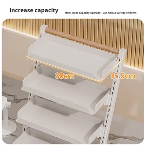 Estante de Exhibición de Acero para Mostrador de Supermercado, para Refrigerios, Bebidas, Chicles, Tienda de Conveniencia, Farmacia, Ajustable - Product Image 4