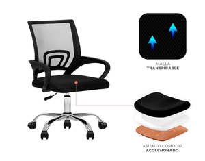 <span class=keywords><strong>Poltrona</strong></span> da <span class=keywords><strong>ufficio</strong></span> regolabile in altezza, - Product Image 3