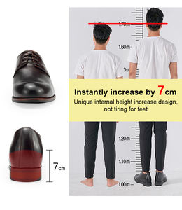 <span class=keywords><strong>Chaussures</strong></span> de bureau classiques pour hommes en gros, de haute qualité, rehaussantes, personnalisées, en cuir véritable, <span class=keywords><strong>chaussures</strong></span> habillées pour hommes - Product Image 6