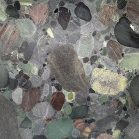 Grande dalle de granit Verde Marinace naturel poli et cuiré pour plan de travail de cuisine, escalier de villa, panneau mural, carrelage de sol