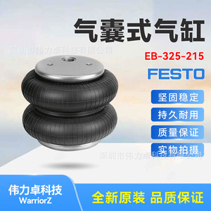 Festo Flexible Cylinder Eb-325-215 193790 Pneumatic Single Acting Aluminum Body - Product Image 5