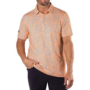 เสื้อโปโลลายดอกไม้สไตล์วินเทจสำหรับผู้ชายรุ่นจูเนียร์ สีแดง ขาว น้ำเงิน  โลโก้แบบกำหนดเอง  ทรงหลวมใส่สบาย  เหมาะสำหรับกีฬากอล์ฟ สีขาว - Product Image 2